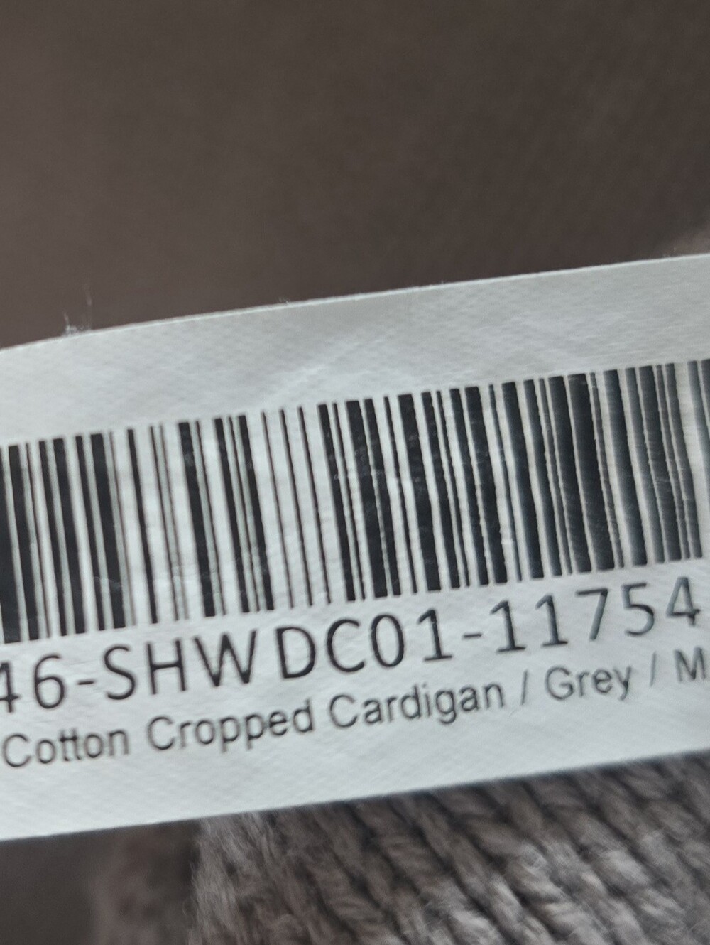 ORGANIC COTTON Quince GREY Button-Front Knit Cardigan - Picture 6 of 6